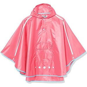 Playshoes Uniseks regenponcho voor kinderen, opvouwbare regenjas, roze 18, L