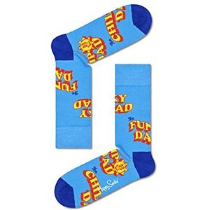 Happy Socks Unisex Happy Number One Dad sokken, blauw, M-L UK, Blauw, Medium-Large