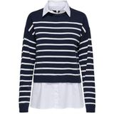 ONLY - ONLPayson - Trui - Blauw/Wit - Gestreept