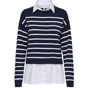 ONLY - ONLPayson - Trui - Blauw/Wit - Gestreept