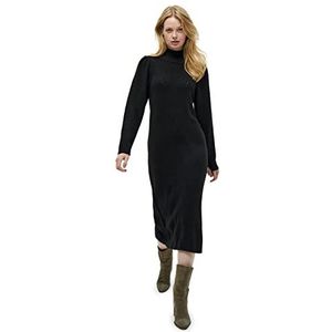 Peppercorn Dames Helene Puffsleeve UK | Herfstjurken | Maat M, 9000 Zwart, M, 9000 Zwart, M