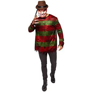 (PKT) (9912544) Heren Kostuum Set Freddy Krueger Gr. L