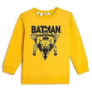 Koton Boys Batman Swetshirt Licenced Brushed Interior Cotton, geel (152), 9-10 Jahre
