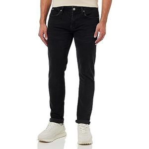 Pepe Jeans Finsbury Jeans voor heren, Zwart (Denim-xv1), 34W / 34L