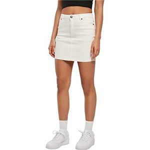 Urban Classics Dames Dames Dames Organic Stretch Denim Mini Rock, Offwhite raw, 29