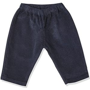 Petit Bateau Babybroek voor jongens van grof geribbeld corduroy, Smoking, 6 Maanden