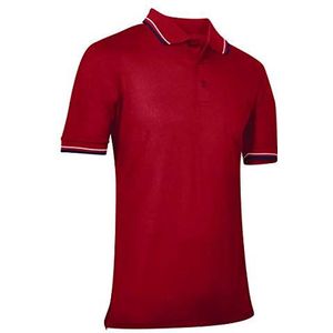 CHAMPRO Baseball/Softbal Umpire Polo Shirt - Polyester, Volwassene 3X-Large, Rood