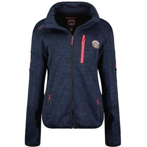 Geographical Norway Trincesse Lady Warme fleece voor dames, ritssluiting, jas, herfst, winter, lente, warm, lange mouwen, trui, bont, zacht, comfortabel, outdoor (marineblauw M), Marineblauw, M