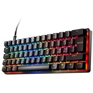 SteelSeries Apex Pro Mini Gen 3 OmniPoint 3.0 HyperMagnetic-schakelaars - Verstelbare activering - Rapid Trigger - Presets voor games - Protection Mode - Rapid Tap/SOCD - RGB - PBT-keycaps -NOR QWERTY