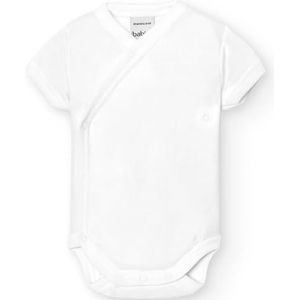 BABIDU Rompertje voor baby's, gekruist met korte mouwen, van 100% bamboe, body voor pasgeborenen en premature baby's, hypoallergene stof, zacht en ademend, uniseks kleding voor baby's en meisjes