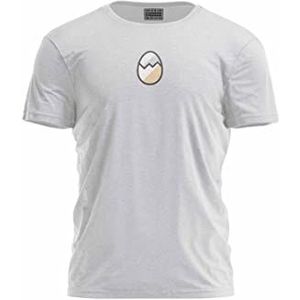 Bona Basics, Digitaal bedrukt basic T-shirt voor heren,% 70% katoen, 30% polyester, grijs, casual, herenbovenstuk, maat: S, grijs, S