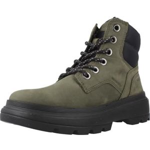 Geox J KIDDARTAH BOY WPF enkellaars, DK groen/zwart, 10 UK Kind, Dk Groen Zwart, 10 UK Child