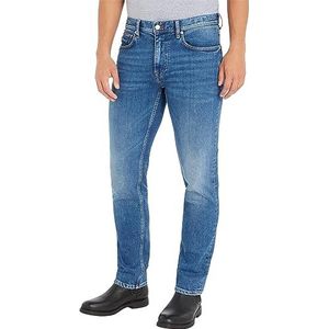 Tommy Hilfiger Rechte Denton STR Cleve blauwe denim broek voor heren, 33W / 34L, Cleve Blauw, 33W / 34L