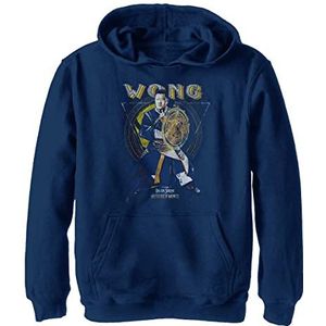 Marvel Wong Sorcerer Hoodie voor kinderen, uniseks, Marineblauw Heather, M