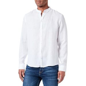 CASUAL FRIDAY Anton LS CC Linnen Shirt hemd, 110601/Bright White, L, 110601/Helder Wit, L