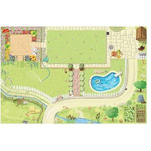 Le Toy Van - Doll's House Garden Playmat 3D Design Educational Playmat For Kids, Medium Sized - 120 x 80 cm