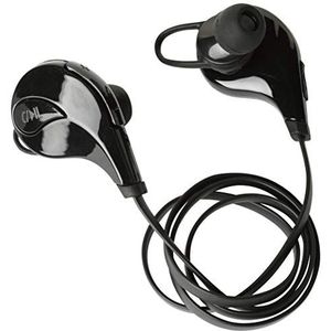 Bluetooth koptelefoon voor Motorola One Action, smartphone, draadloos, met knoppen, handsfree inrichting, universeel, zwart