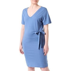 VIPIPPA V-hals S/S TIE jurk/R, Coronet Blue, S