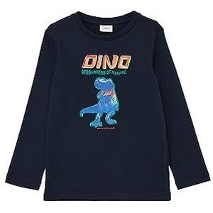 s.Oliver Junior T-shirt voor jongens, lange mouwen, blauw 128, blauw, 128 cm