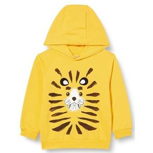 Koton Baby-jongens Tiger Printed Hoodie Long Sleeve Sweater, geel (151), 6-9 Maanden