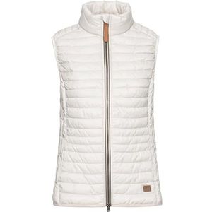 camel active Gewatteerd damesvest van gerecycled polyamide, wolwit, 48