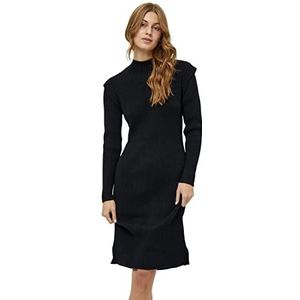 Minus Gebreide jurk voor dames, Zwart, XL
