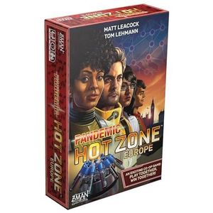 Z-Man Games, Pandemic Hot Zone Europe, Board Game, Ages 8+, For 2 to 5 Players, 45 Minutes Playing Time