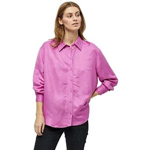 Minus Auguste Linnen Shirt | Roze Dames Tops | Lente Shirt Dames | Maat 16