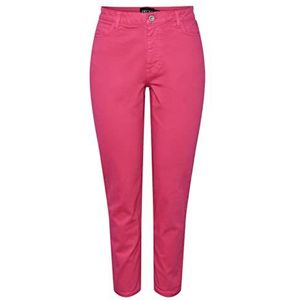 PIECES Pckesia Mom Hw ANK JNS Colour Noos Bc Jeans voor dames, Beetroot Purple., S