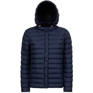 Geox Woman D JAYSEN DOWN JACKETS NAVY BLAZ/CROWN BLUE_38, NAVY BLAZ/CROWN BLUE, 32