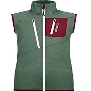 Ortovox Fleece Grid Vest W vest, dames, Green Forest, XL