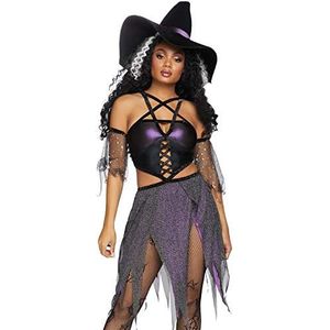 LEG AVENUE 86829 Vampire and Witches, Damen, purple, S, 390 g