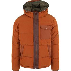 Scotch & Soda Puffa Jas met capuchon, Deep Toffee 6765, XL