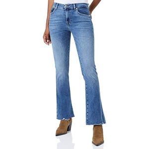 7 For All Mankind Dames Bootcut Tailorless Luxe Vintage met Worn Out Hem Broek, lichtblauw, 31W x 31L