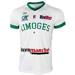 Limoges CSP Csp Limoges Officieel thuisshirt 2019-2020 basketbalshirt, uniseks