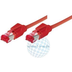 Tecline 71805R Category 6A Ethernet patchkabel (S/FTP, PiMF, EIA/TIA, Class EA, 5 m) rood