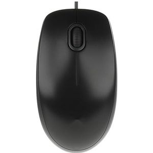 Optische muis, bedraad, USB, zwart, 3 knoppen, ideaal voor dagelijks gebruik en kantoortaken.