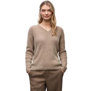 Street One - Zachte Trui - Beige - Dames - V-hals