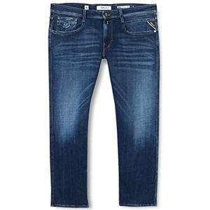 Replay Heren Anbass Jeans, 7 Dark Blue, 2934