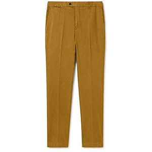 Hackett London Core Sanderson Straight Jeans voor heren, Geel (mosterd 079), 33W / 34L