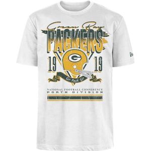 GREEN BAY PACKERS New Era Cap NFL Oversized T-shirt Screent Print Distressed Team Graphic Wit Unisex