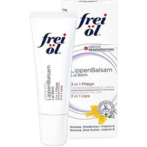 frei öl Hydrolipid Lippenbalsem voor droge en broos lippen met jojoba-olie en vitamine E, lippenverzorging, veganistisch, 8 ml