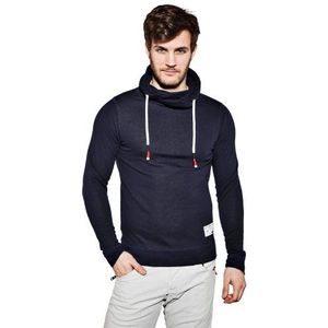 ESPRIT Heren sweatshirt opstaande kraag - Slim Fit 034EE2J004, blauw (Dark Night Blue), 3XL