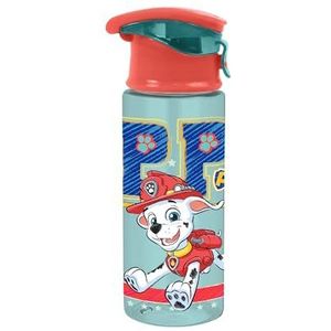p:os 35412 - Paw Patrol drinkfles voor kinderen, Verse plastic waterfles, inhoud ca. 500 ml, lekvrij, voor school, sport en vrije tijd, roze