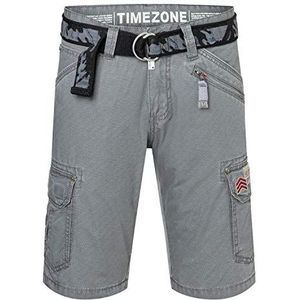Timezone Regular Rykertz shorts voor heren, helder grijs, 28W