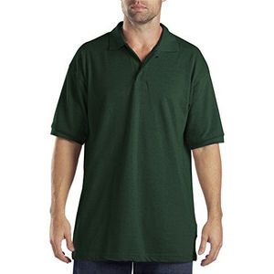 Dickies Pique poloshirt met korte mouwen voor heren, Hunter Groen, M