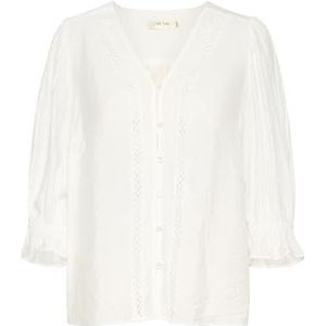 Cream - Marshmallow Blouse - Beige - Dames - ¾ Mouwen