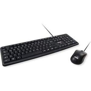 Equip 245200 toetsenbord Inclusief muis USB QWERTY Duits Zwart