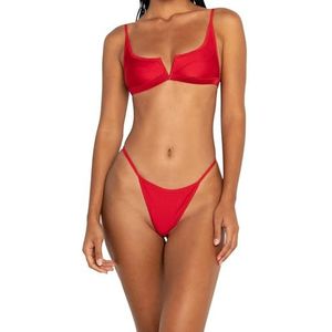 FAE House - Gypsy Bikini Top - Hibiscus - Luxe Dames Zwemmode - Levendige roodtint - 100% Duurzame Stoffen - Koude handwas - Maat XS