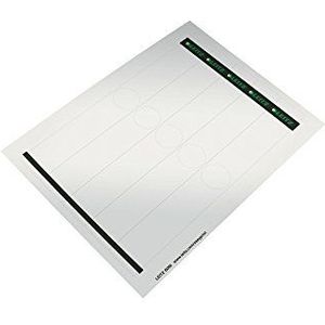 Leitz 60990085 rugschild zelfklevend PC, papier, smal, 125 stuks, grijs
